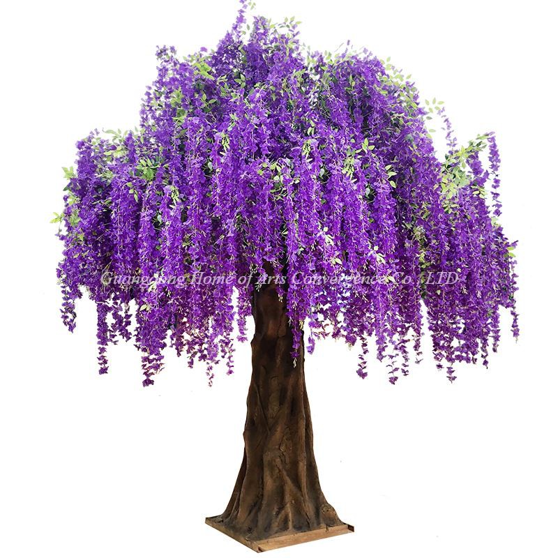 Yapay Mor Wisteria Ağacı