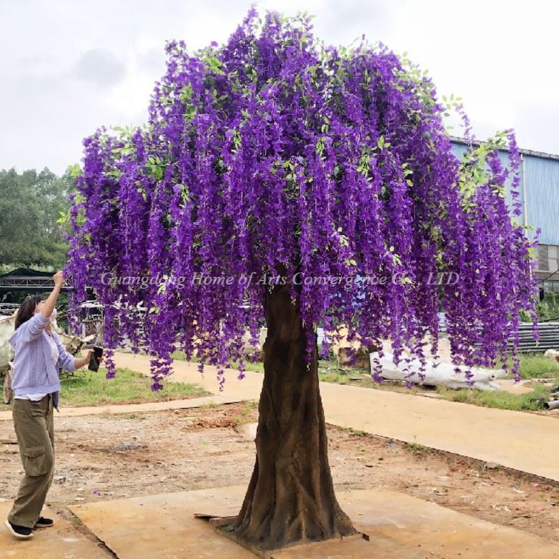 Artificial Purple Wisteria Tree