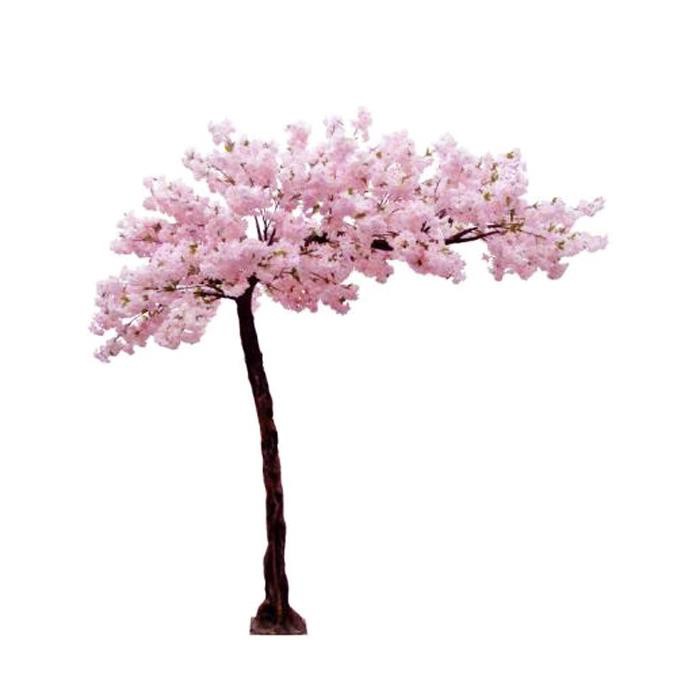 Kapalı İpek Yapay Sakura Kiraz Çiçeği Ağacı