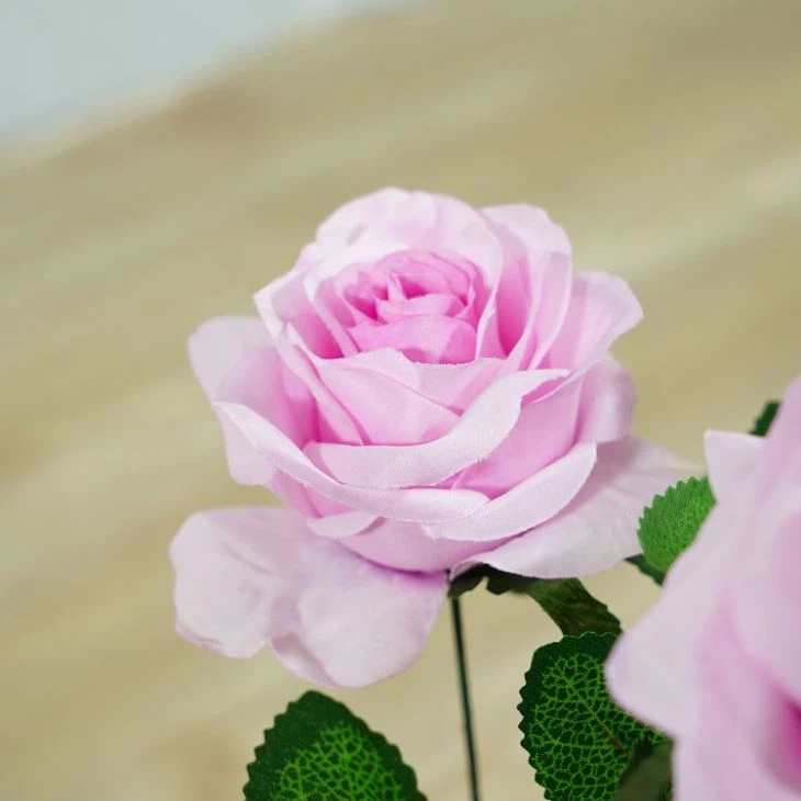 Pink Silk Rose Bouquet 7 Heads