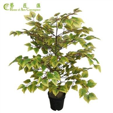 Sahte Bonsai Ağacı Plastik Saksı Bitkileri