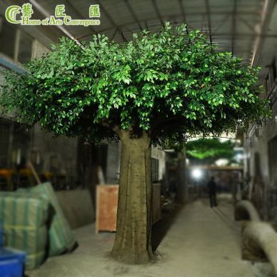 UV Işınlarına Dayanıklı Yapay Ficus Ağacı Açık